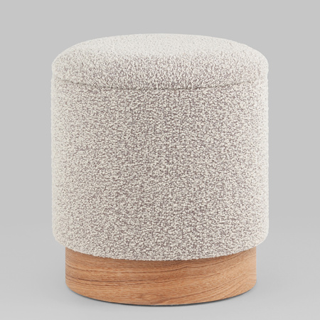 Пуф с ящиком Холли XS букле бежевый Stool Group 21B810BCB-S BCB-2