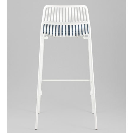 Стул барный Louran с подушкой белый Stool Group D-012H-75 white
