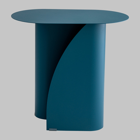 Журнальный столик Yvaine металл синий Stool Group MT-104-1 DB-012