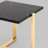 Журнальный столик Тоби 61х61 чёрный мрамор Stool Group EET-5004-TG