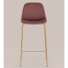 Стул барный Валенсия велюр пыльно-розовый Stool Group OS-001B HLR-44 gl