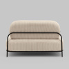 Диван Стоун велюр рельефный молочный Stool Group vd-dv-stone-cl-bone