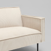 Диван прямой Кассель велюр рельефный молочный Stool Group vd-cassel-cl-bone