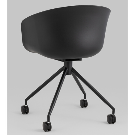Кресло офисное Libra рогожка чёрный Stool Group SL-7040ZB bl-bl