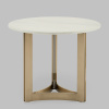 Журнальный столик Кассия D60 светлая керамика Stool Group EET-292-BRCGS-white 333-2