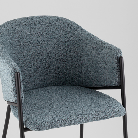 Стул Carmel голубой Stool Group DC-3091 WZ6002-7 black legs