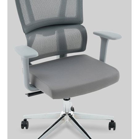 Кресло офисное TopChairs Forward серый Stool Group WH-1288G grey