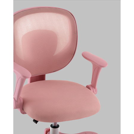 Кресло компьютерное TopChairs Mila розовый Stool Group OUE-2541 pink