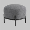 Пуф Стоун букле Fluffy тёмно-серый Stool Group vd-pf-stone-fl-grey