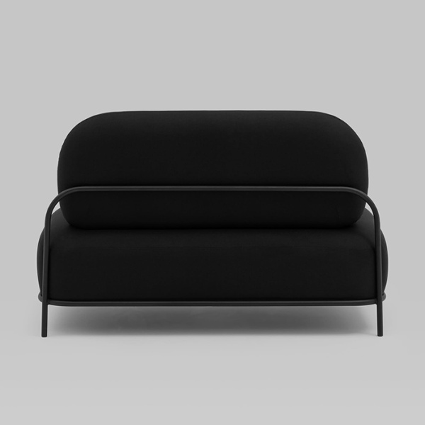 Диван Стоун рогожка черный Stool Group vd-dv-stone-f14