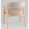 Комплект стульев Zubo бежевый с деревянными ножками (2 шт) Stool Group DM4729-1 OTE-Q-120 FLAXEN X2