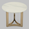 Журнальный столик Кассия D60 светлая керамика Stool Group EET-292-BRCGS-white 333-2