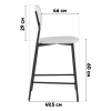 Стул барный Minnie коричневый Stool Group HPB2318 HAB1-27