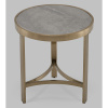 Журнальный столик Адриана D50 серая керамика Stool Group EET-223-BRCG-BNSG