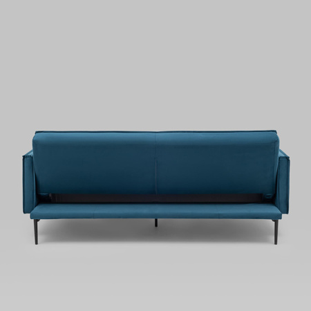 Диван прямой Кассель велюр синий Stool Group vd-cassel-vl54