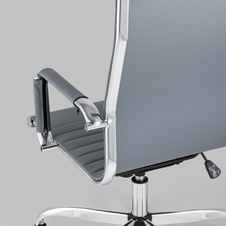 Кресло офисное TopChairs City серое Stool Group D-101H GREY