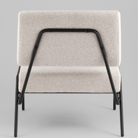 Кресло Теллинг шенилл серо-бежевый Stool Group LV-116-M18-01