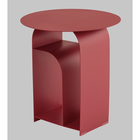 Журнальный столик Arwel металл бордовый Stool Group MT-140 DB-032