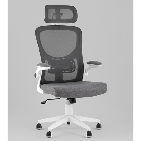 Кресло офисное TopChairs Airone серый Stool Group D-516-1 grey