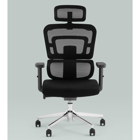 Кресло офисное TopChairs Techno чёрный Stool Group WH-A222 black