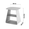 Журнальный столик Leyre металл серый Stool Group MT-123S DB-006