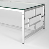 Журнальный стол 120х60 Бруклин стекло Stool Group ECT-013