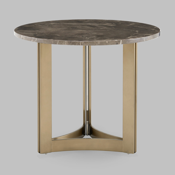 Журнальный столик Кассия D60 темная керамика Stool Group EET-292-BRCGS-brown 5105-9
