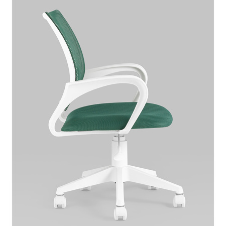 Кресло офисное TopChairs зелёный сетка Stool Group ST-BASIC-W/GN/TW-30
