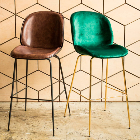Стул барный Турин коричневый экокожа Stool Group 9329C BROWN