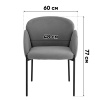 Стул Melia светло-коричневый Stool Group DC-3090 KD 3018-3 black legs