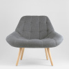Кресло Олби Квадро серый Stool Group QH-8927K 875-18 grey