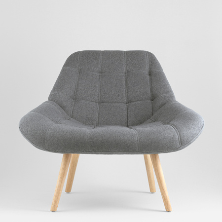 Кресло Олби Квадро серый Stool Group QH-8927K 875-18 grey