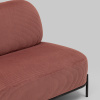 Диван Стоун велюр рельефный коралловый Stool Group vd-dv-stone-cl-coral