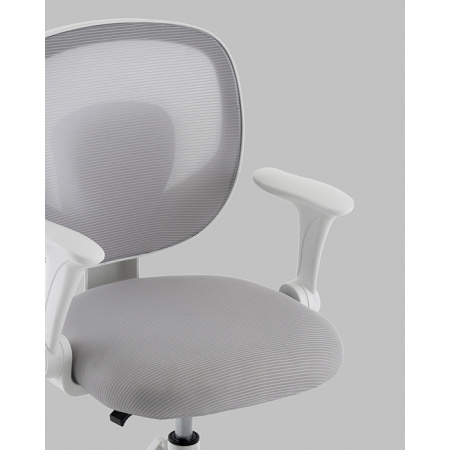 Кресло компьютерное TopChairs Mila серый Stool Group OUE-2541 grey