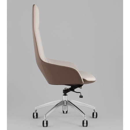 Кресло офисное TopChairs Soulo бежевый/коричневый Stool Group A308 8371-6/1