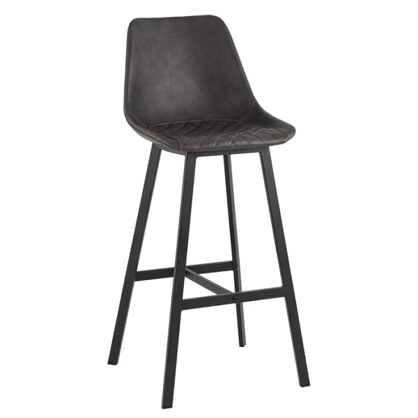 Стул барный Texas экокожа серый Stool Group 9085C MAP/7