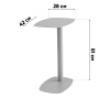 Журнальный столик Eanna S металл зелёный Stool Group MT-190S DB-022