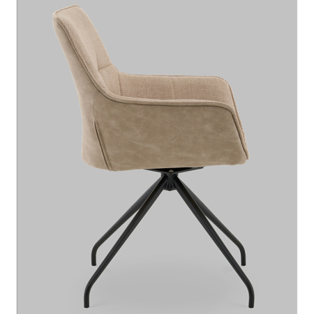 Кресло вращающееся Кимберли рогожка/замша бежевый Stool Group AV 344 W130/K02-K20PM-9005