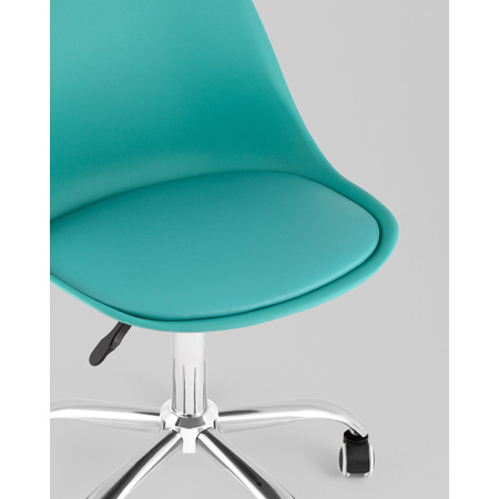 Стул Blok SN пластиковый бирюзовый Stool Group BML-053-D3 Turquoise