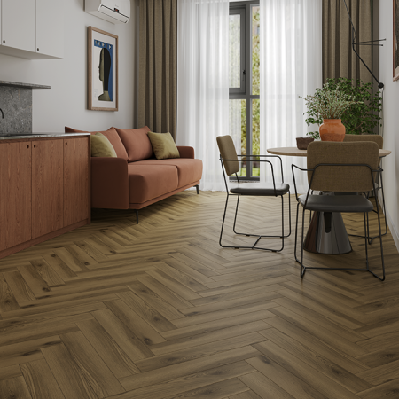 Ламинат Дуб Лира Herringbone Elegant Norland LF303-40