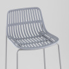 Стул барный Louran с подушкой серый Stool Group D-012H-75 grey