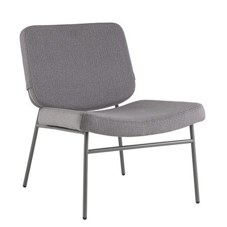 Кресло Эбигейл велюр серый каркас серый Stool Group LV-120-E86-7005