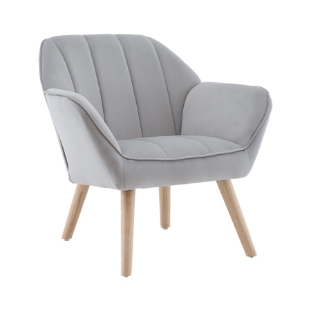 Кресло Руди серебристый Stool Group QH-2802K HLR-14 light grey
