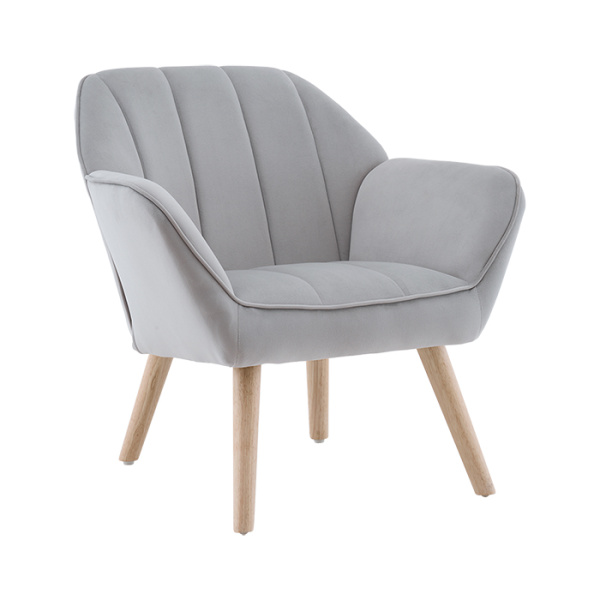 Кресло Руди серебристый Stool Group QH-2802K HLR-14 light grey