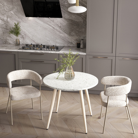 Стол круглый Nymphaea D90 терраццо Stool Group F-1715-1 TER3860-1