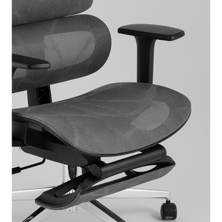 Кресло офисное TopChairs Nimbus серый Stool Group YF-W938A bl.sh. ST982-2 grey