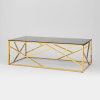 Журнальный стол 120х60 Арт Деко стекло Stool Group ECT-015-TG-SK