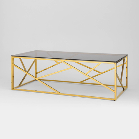 Журнальный стол 120х60 Арт Деко стекло Stool Group ECT-015-TG-SK