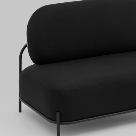 Диван Стоун рогожка черный Stool Group vd-dv-stone-f14
