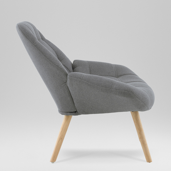 Кресло Олби Квадро серый Stool Group QH-8927K 875-18 grey